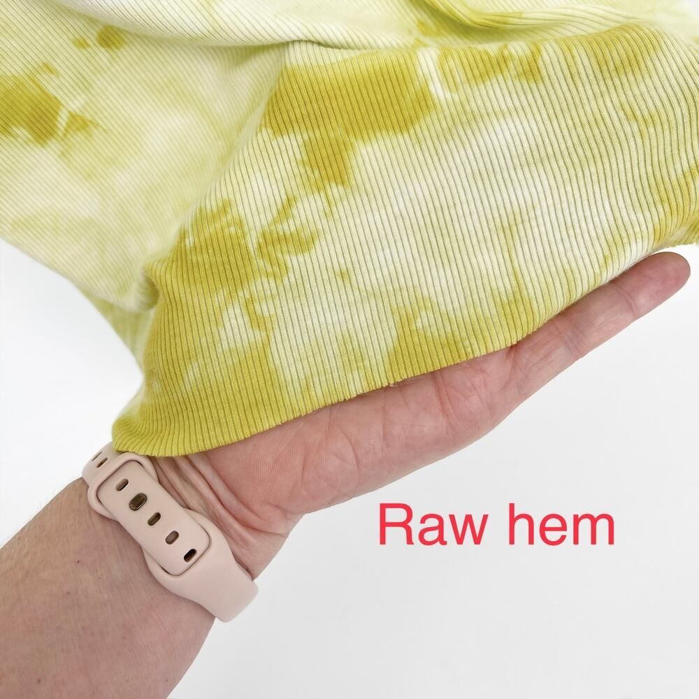 Enza Costa REVOLVE Tie Dye Tank Dress Bodycon Silhouette NEW Size M Yellow White - Picture 3 of 9